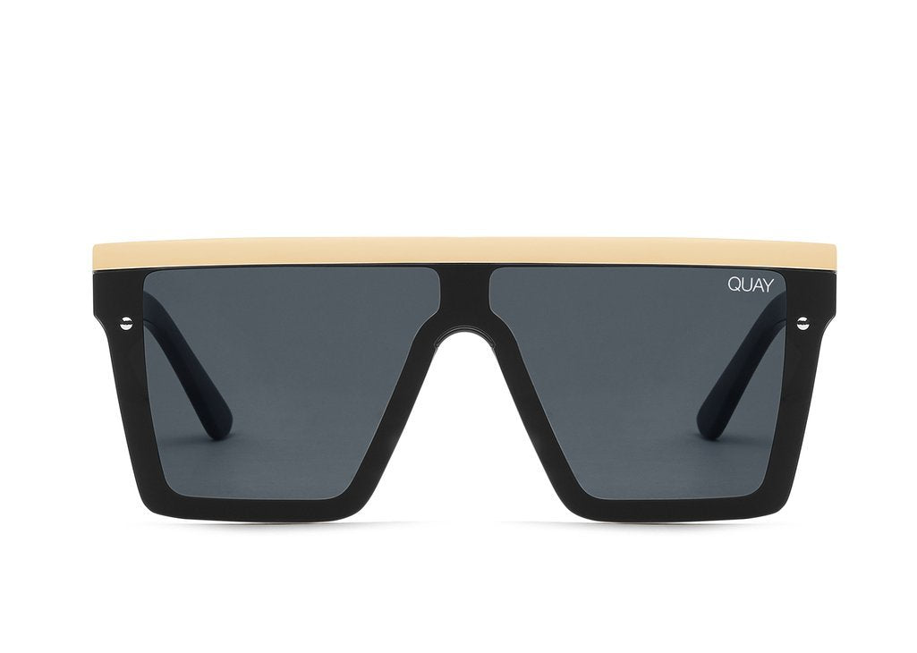 Quay black and gold sales sunglasses