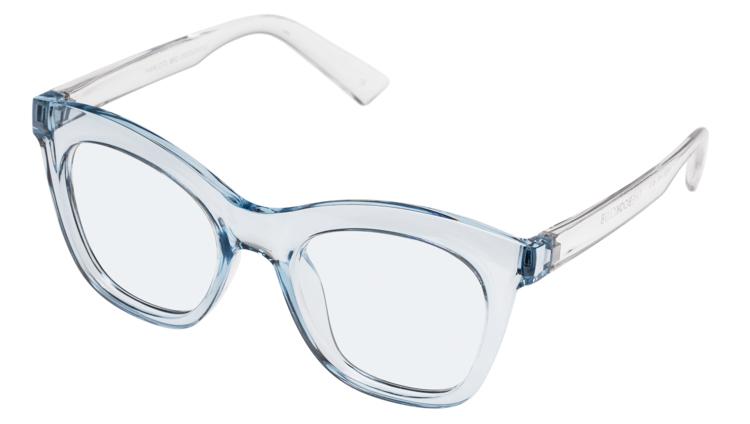 The Book Club Harlots Bed Cat Eye Blue Light Reading Glasses Clear Blue Presenceconcept 6398