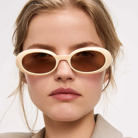 Le Specs Work It! | Ivory Sunglasses