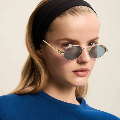 Le Specs Poseidon Deux | Gold Teal Sunglasses