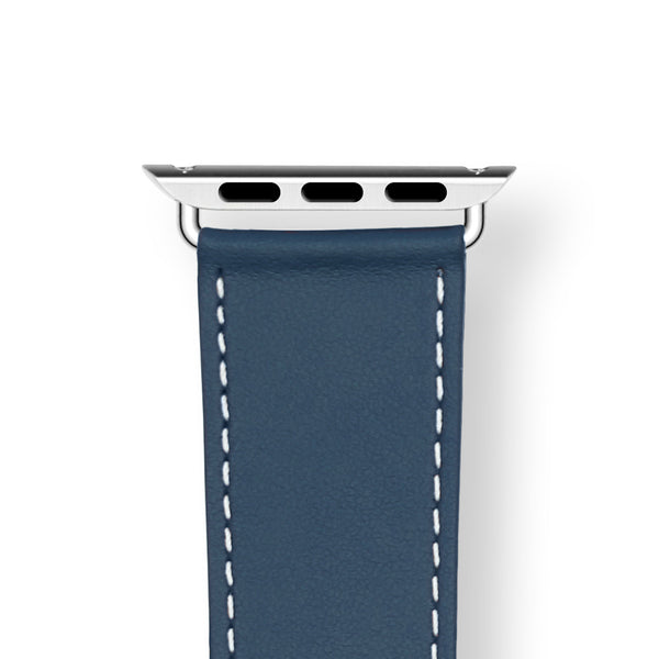 ROCHET Apple Watch Leather Strap - Manhattan Navy Blue