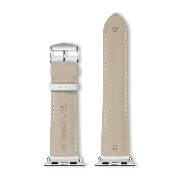 ROCHET Apple Watch Leather Strap - Charleston White