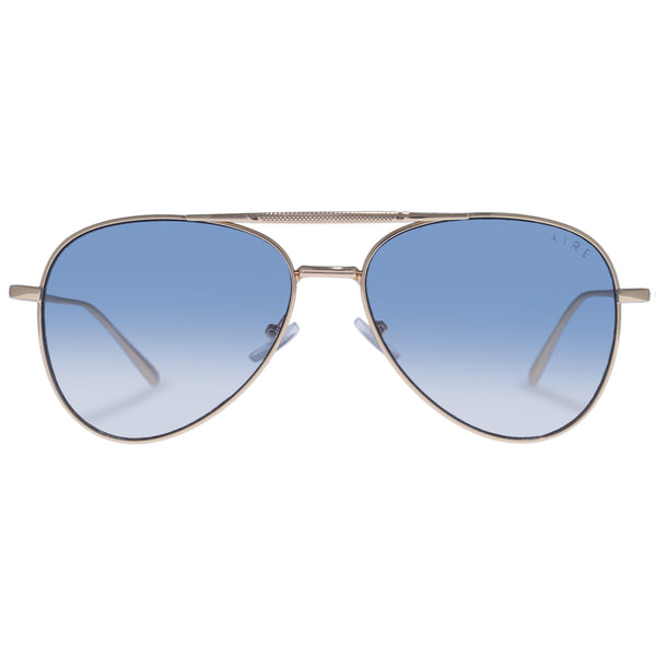 AIRE Alpha - Bright Gold Blue Grad Sunglasses