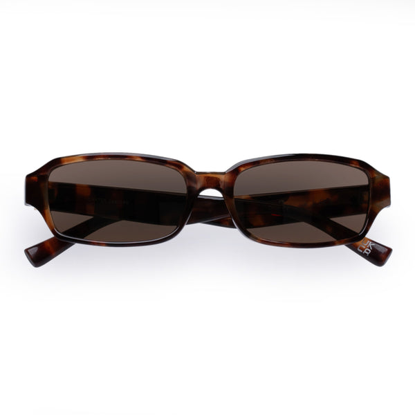 AIRE Crater Sunglasses - Dark Tort Gold