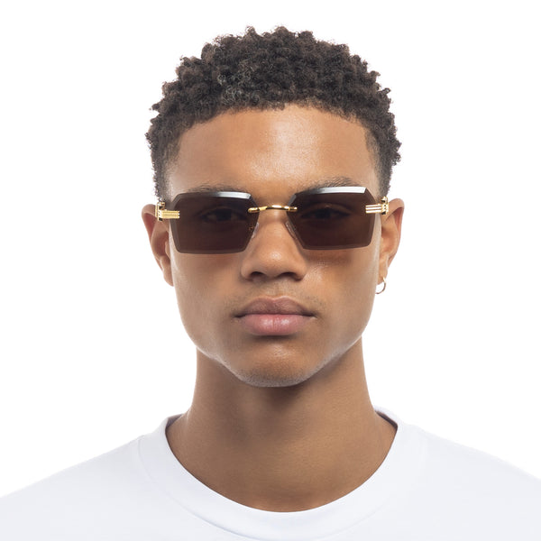 AIRE Nebula Sunglasses - Bright Gold Woodgrain