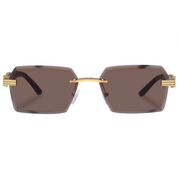 AIRE Nebula Sunglasses - Bright Gold Woodgrain