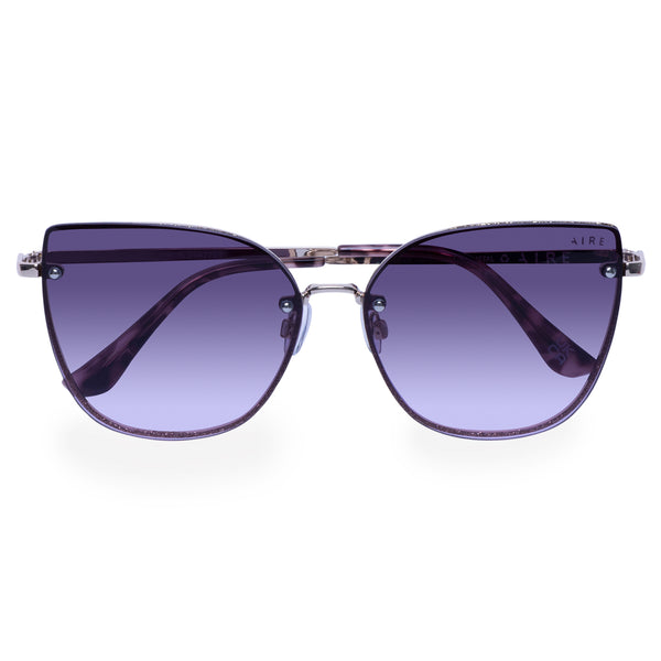 AIRE Amor Sunglasses - Gold Shimmer/Tan Lilac Grad