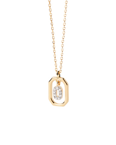 PDPAOLA Mini Letter O Necklace - 925 Sterling Silver / 18K Gold Plating