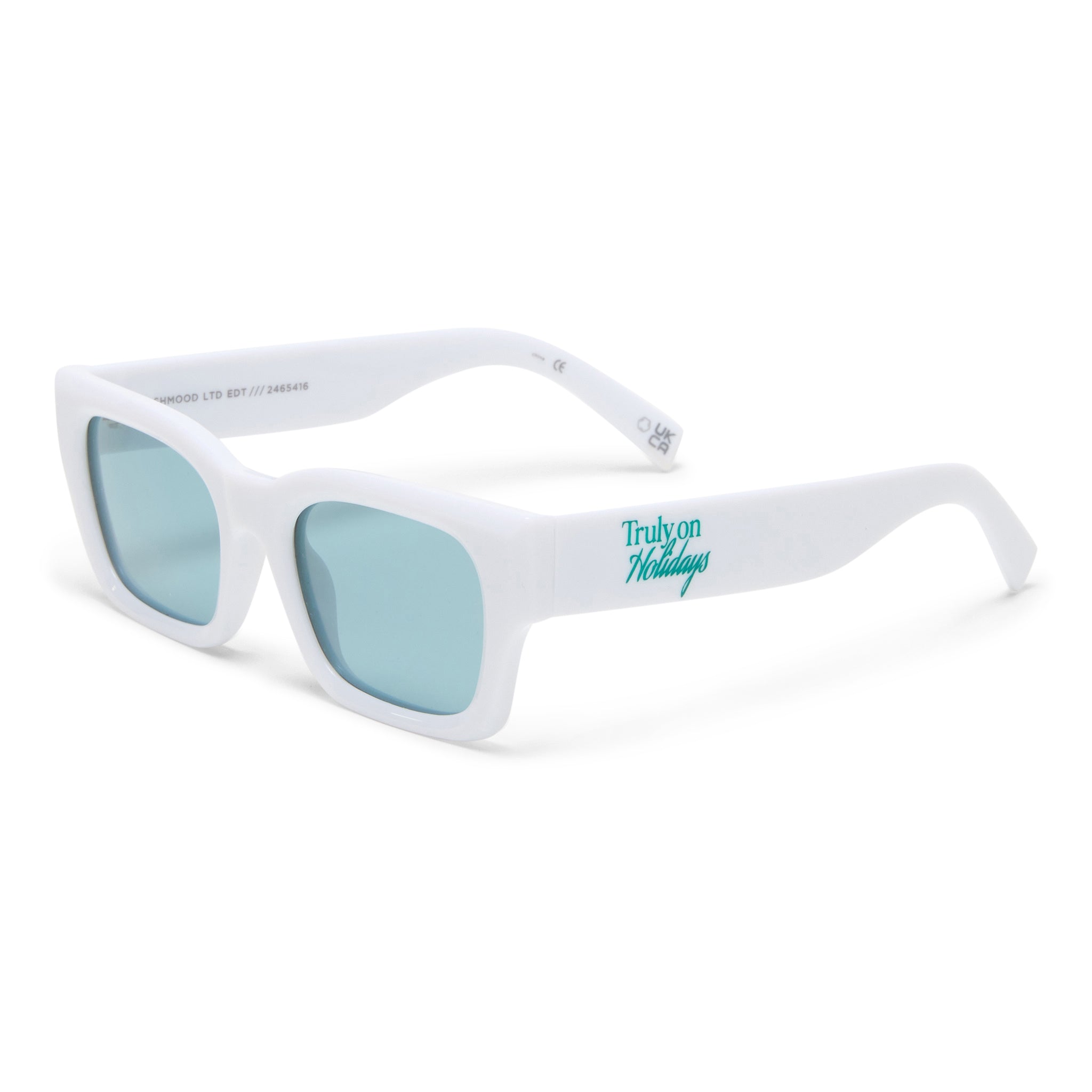 Le Specs Shmood Limited Edition | White Polarized Sunglasses (Truly On Holidays Collection)