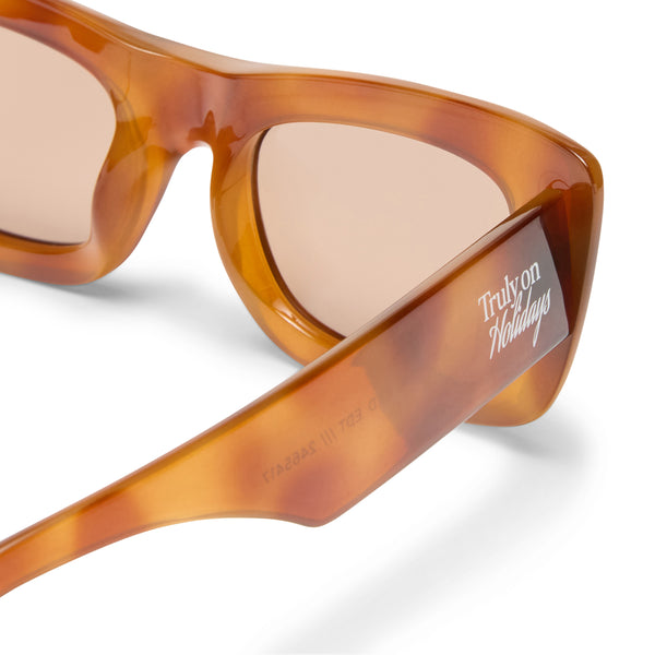 Le Specs Dopamine Limited Edition | Vintage Tort Polarized Sunglasses (Truly On Holidays Collection)