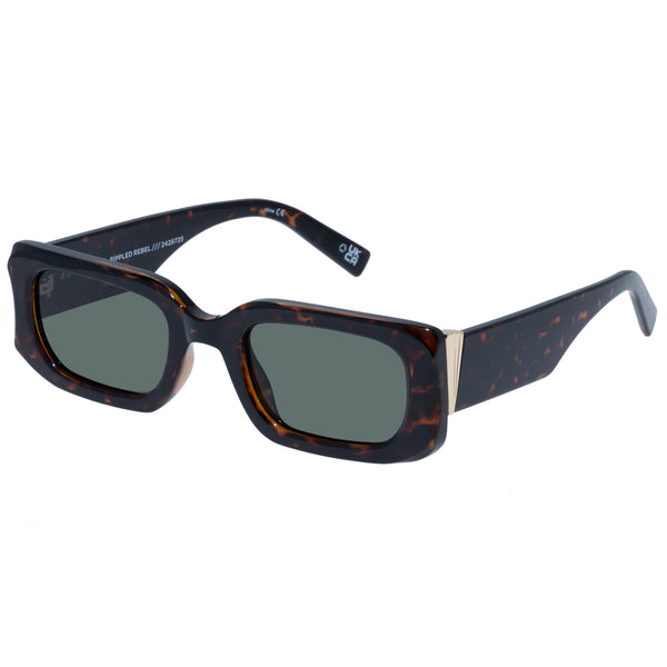 Le Specs Ripped Rebel | Tort Sunglasses (Le Sustain Collection)