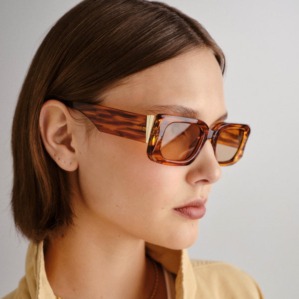 Le Specs Ripped Rebel | Woodstripe Sunglasses (Le Sustain Collection)