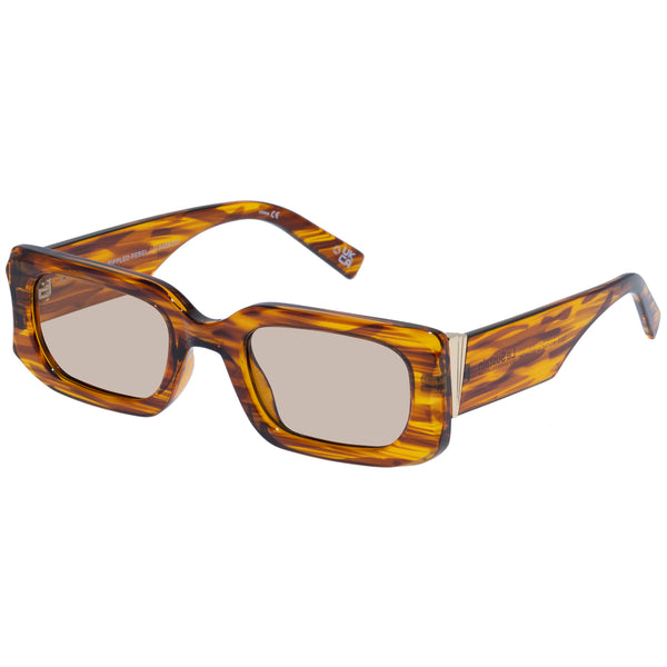 Le Specs Ripped Rebel | Woodstripe Sunglasses (Le Sustain Collection)