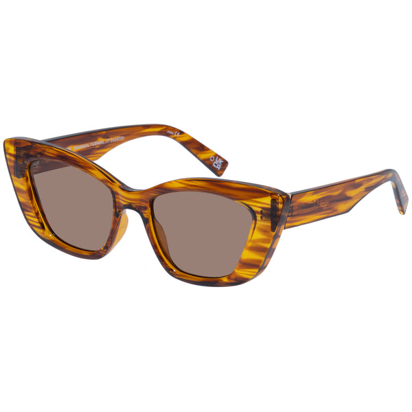 Le Specs Tranquil Turmoil | Woodstripe Sunglasses (Le Sustain Collection)