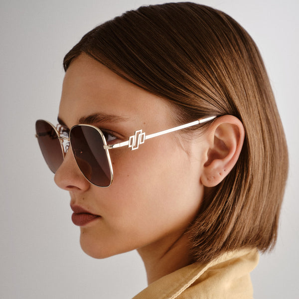 Le Specs Metamorphosis | Bright Gold Brown Sunglasses (Le Sustain Collection)