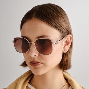 Le Specs Metamorphosis | Bright Gold Brown Sunglasses (Le Sustain Collection)