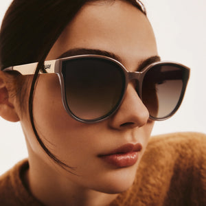 QUAY Date Night Sunglasses - Doe/Brown