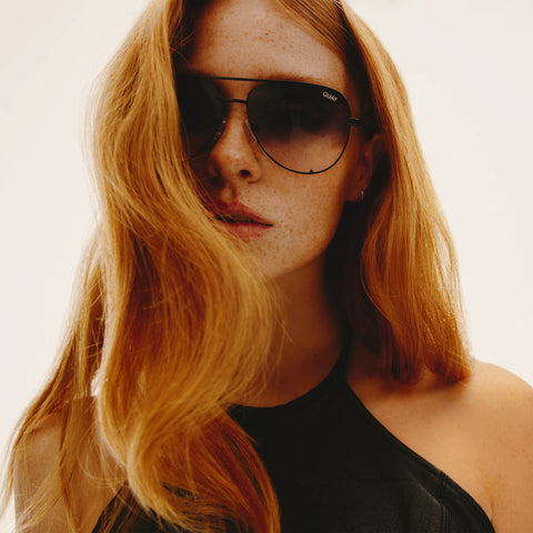 QUAY High Key Extra Large Sunglasses - Black/Fade