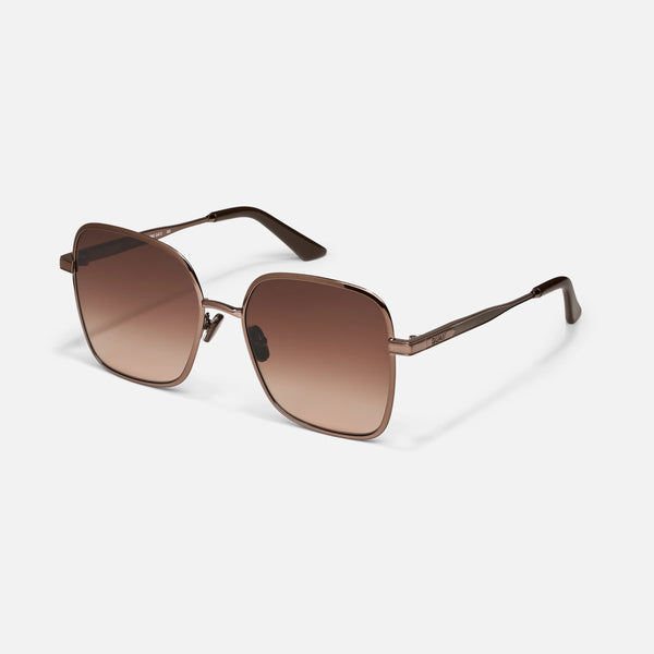 QUAY 5th Ave Sunglasses - Chocolate/Brown Fawn