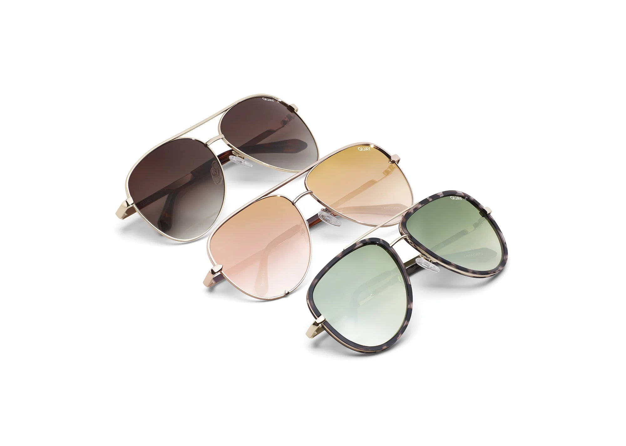 QUAY Aviator Bundle - 3 Bestselling Sunglasses for RM369 (Valued at RM957)