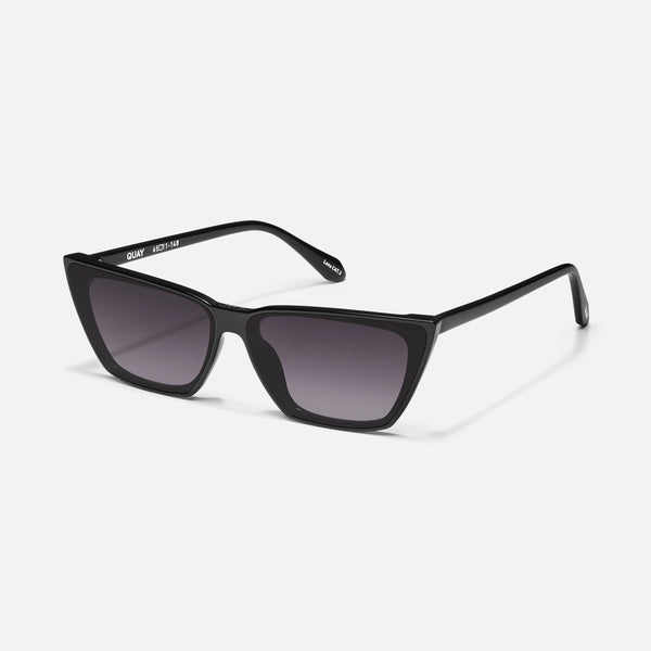 QUAY Bad Habit Sunglasses - Black/Smoke