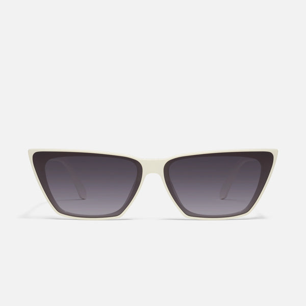 QUAY Bad Habit Sunglasses - Bone/Smoke