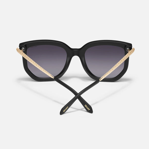 QUAY Coffee Run Sunglasses - Black/Smoke