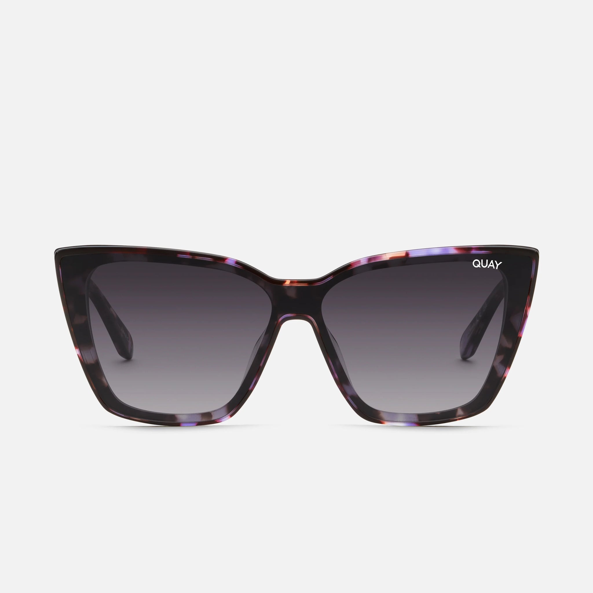 QUAY Confidential Sunglasses - Purple Tort/Smoke