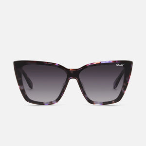 QUAY Confidential Sunglasses - Purple Tort/Smoke