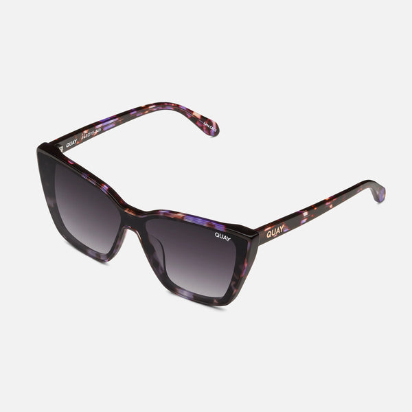 QUAY Confidential Sunglasses - Purple Tort/Smoke