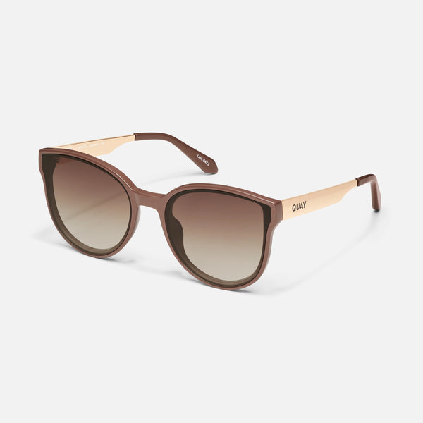 QUAY Date Night Sunglasses - Doe/Brown