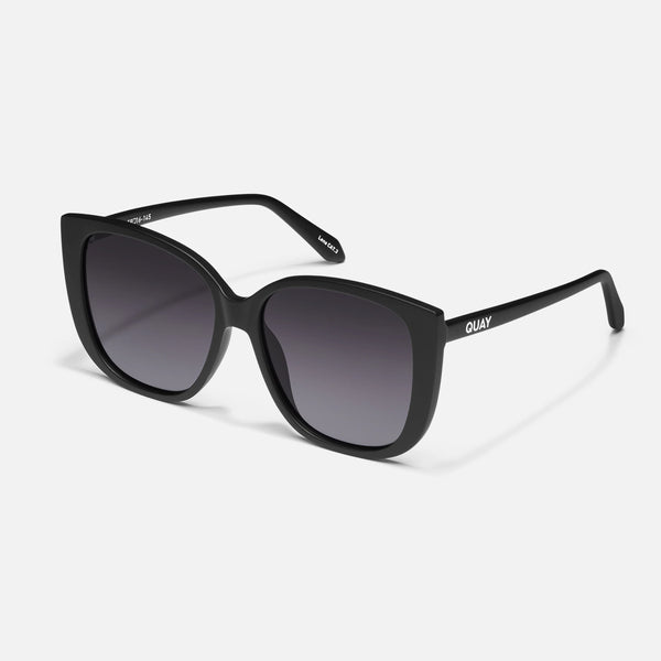 QUAY Ever After Sunglasses - Matte Black/Smoke Fade