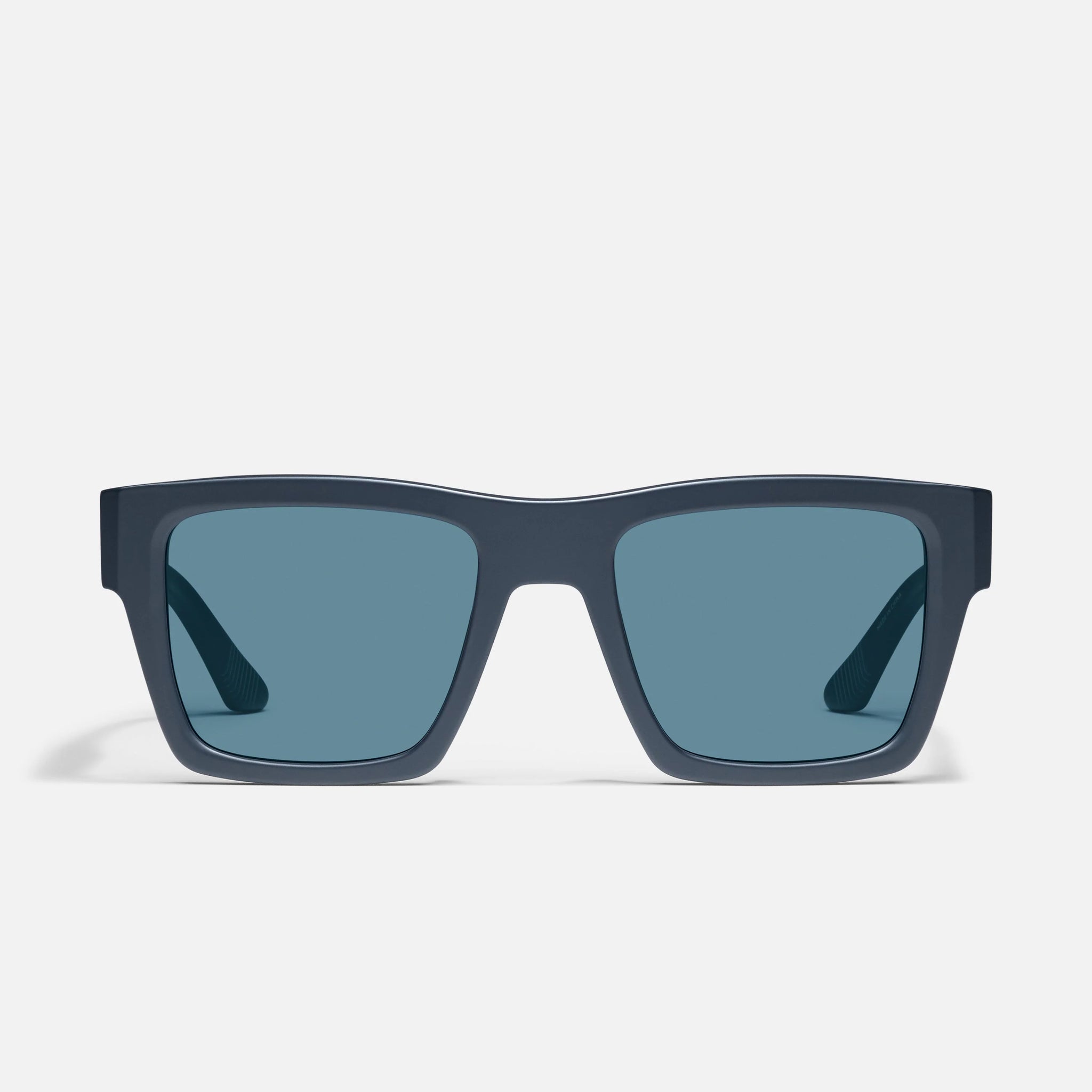 QUAY Fast Lane Sunglasses - Matte Navy/Dark Turquoise