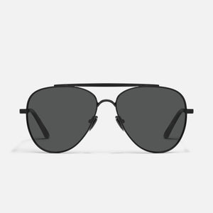 QUAY Free Fall Sunglasses - Black/Smoke Polarized