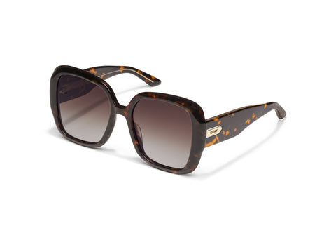 QUAY Full Glam Sunglasses - Neutral Tort/Brown (Exclusive Colourway)