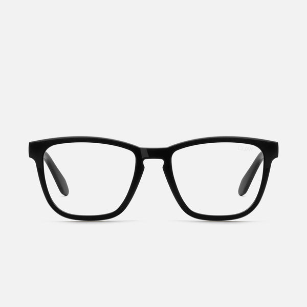 QUAY Hardwire Blue Light Glasses - Black/Clear