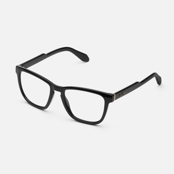 QUAY Hardwire Blue Light Glasses - Black/Clear