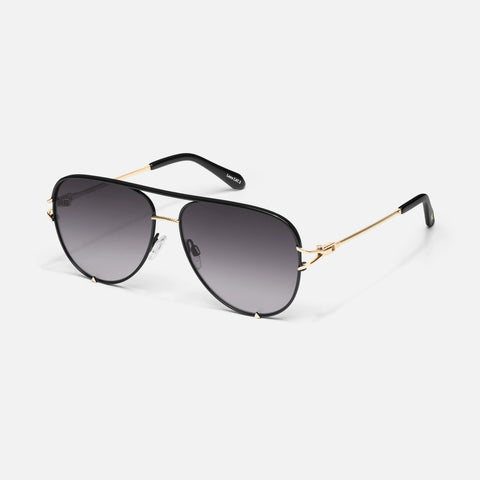 QUAY High Key Twist Sunglasses - Black/Smoke