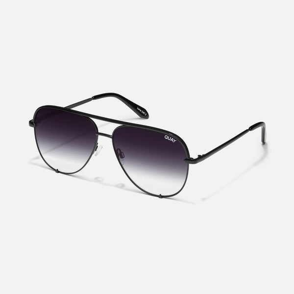 QUAY High Key Extra Large Sunglasses - Black/Fade