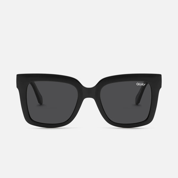 QUAY Icy Sunglasses - Black/Black Polarized