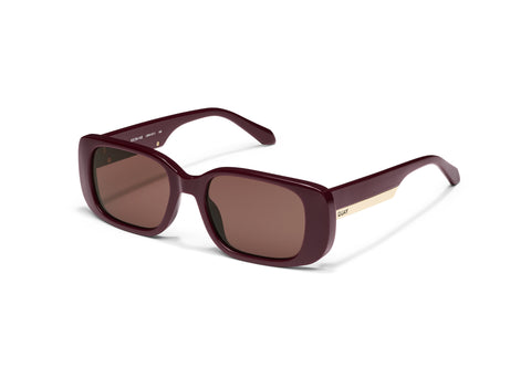 QUAY Karma Sunglasses - Pinot/Brown (Exclusive Colourway)