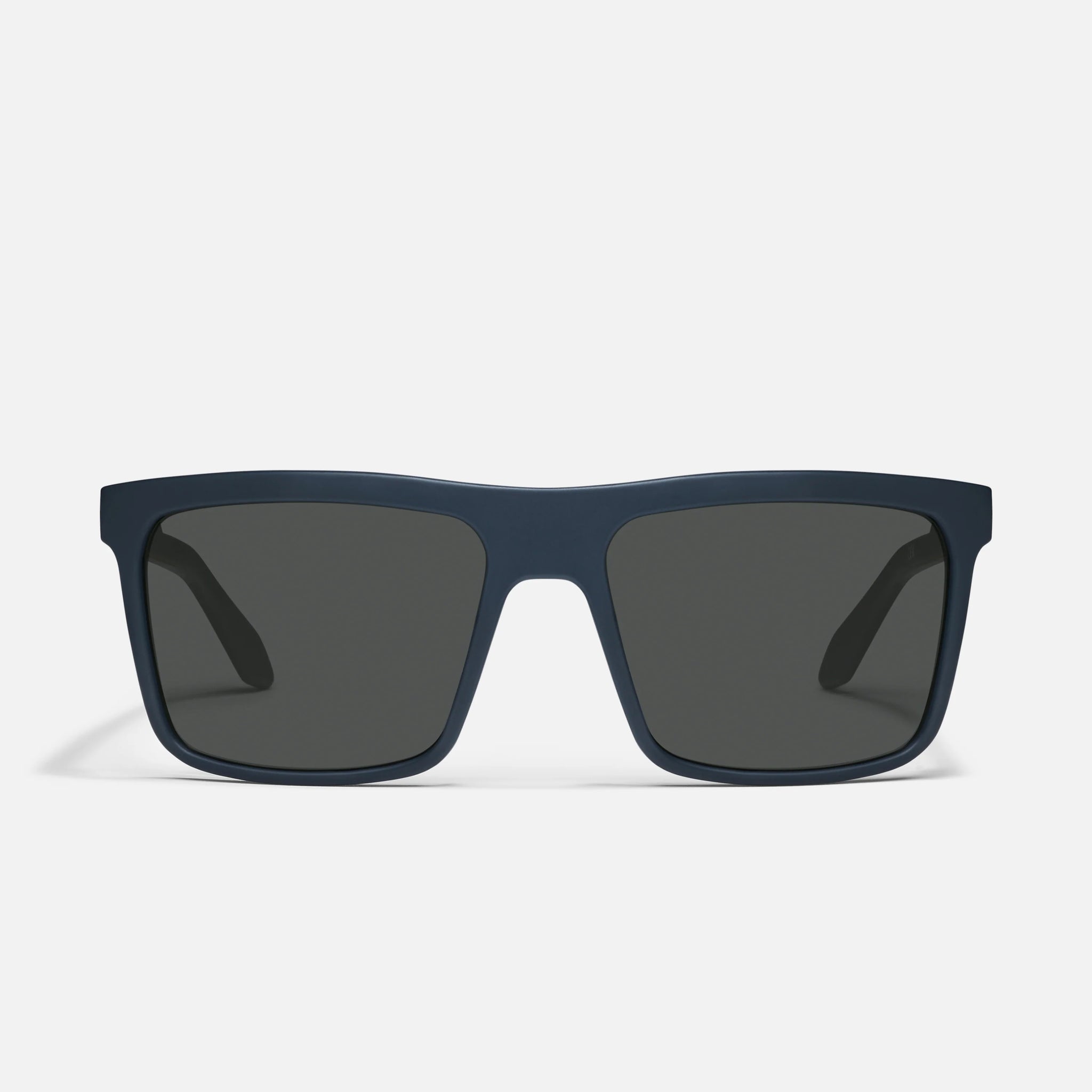 QUAY Let It Run Sunglasses - Matte Navy/Smoke Polarized