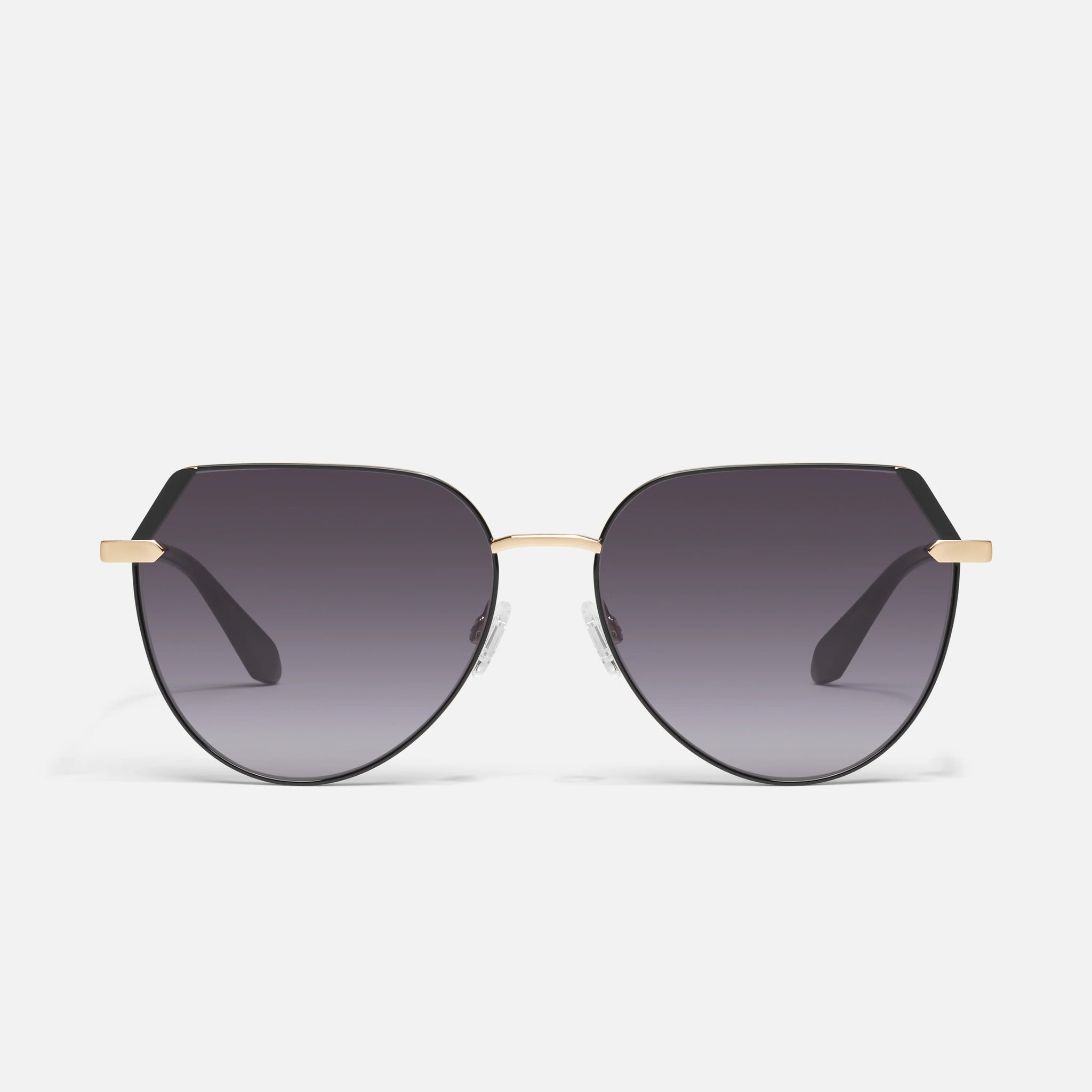 QUAY Main Character Sunglasses - Black Gold/Smoke