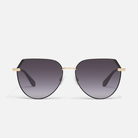 QUAY Main Character Sunglasses - Black Gold/Smoke