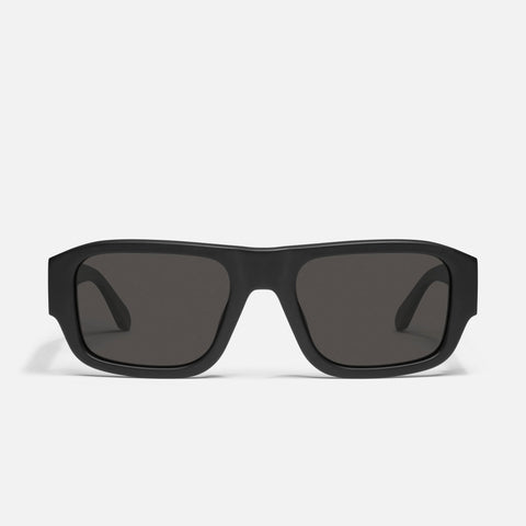 QUAY Night Cap Sunglasses - Matte Black/Black Polarized