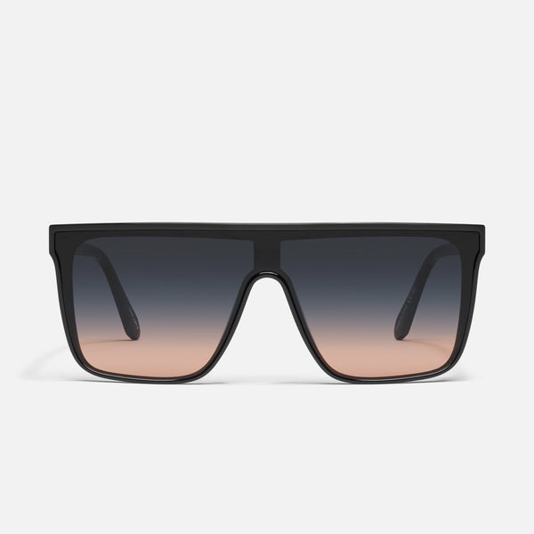 QUAY Nightfall Sunglasses - Black/Black Coral