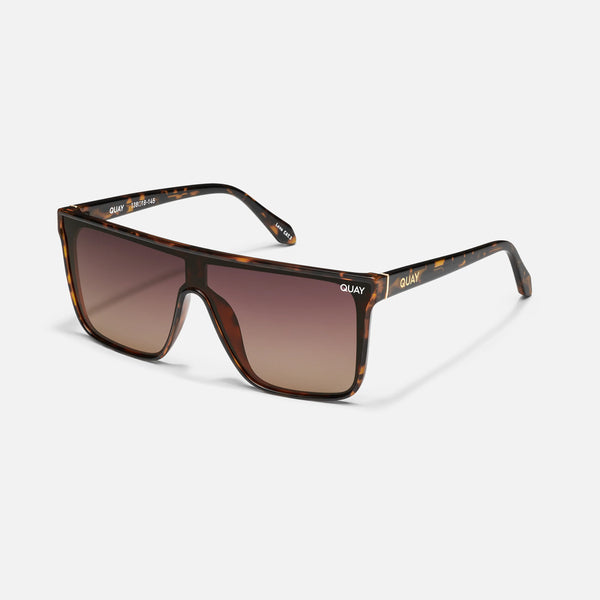 QUAY Nightfall - Tort Brown Polarized Sunglasses