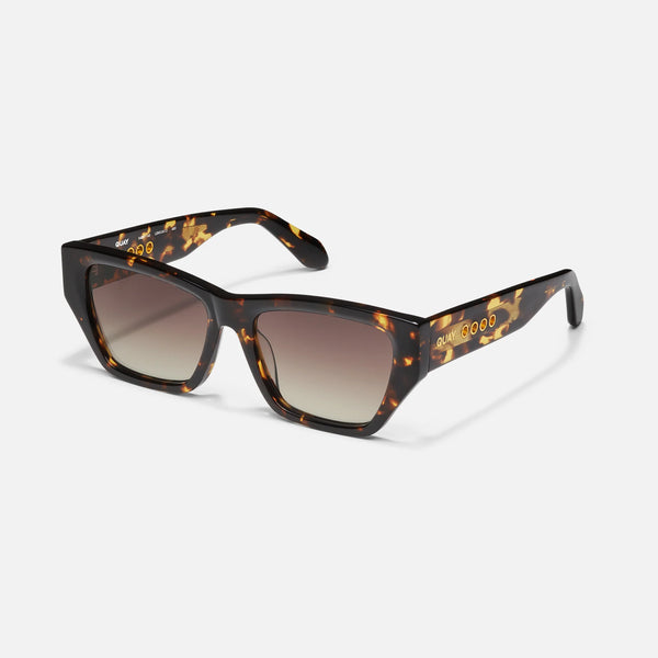 QUAY No Apologies Sunglasses - Tortoise Yellow/Brown