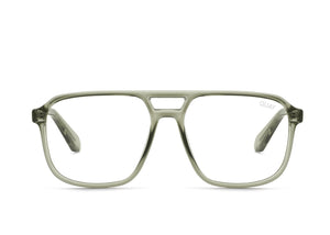 QUAY On The Fly Blue Light Glasses - Green/Clear