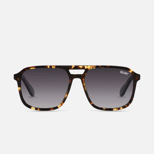 QUAY On The Fly Mini Sunglasses - Tort/Smoke Polarized